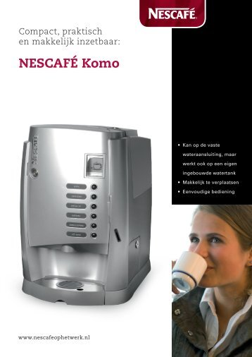 NESCAFÃ Komo - Koffieautomaat.nl