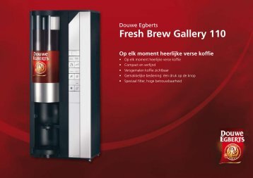 Douwe Egberts Gallery 110 brochure - Koffieautomaat.nl