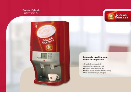 Douwe Egberts Cafitesse 60 Luxury Brochure - Koffieautomaat.nl