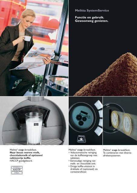 Melitta Cup Breakfast brochure - Koffieautomaat.nl