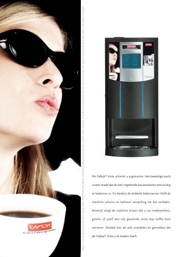 Cafeja Vista Freshbrew brochure - Koffieautomaat.nl