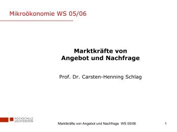 MarktkrÃ¤fte von Angebot und Nachfrage - KOFL