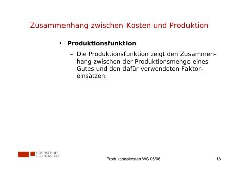 8. Produktionskosten - KOFL