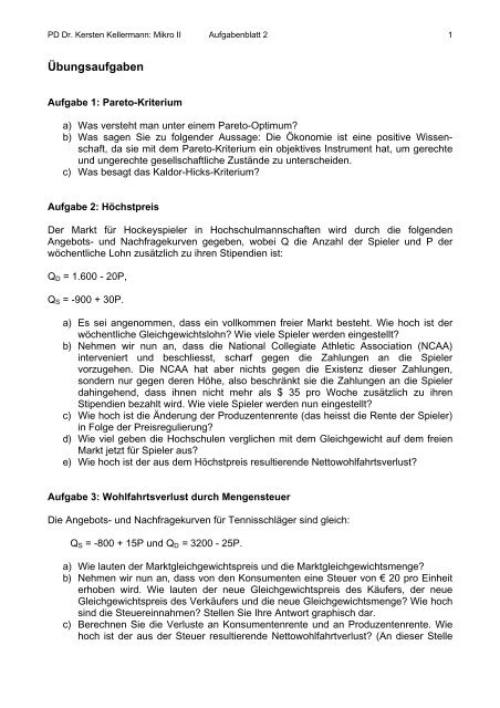 Aufgabenblatt 2 - KOFL