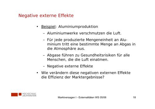 Positive externe Effekte - KOFL