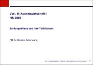 Zahlungsbilanz und ihre Teilbilanzen - KOFL