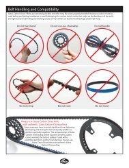 Belt Handling Instructions - Koga Signature