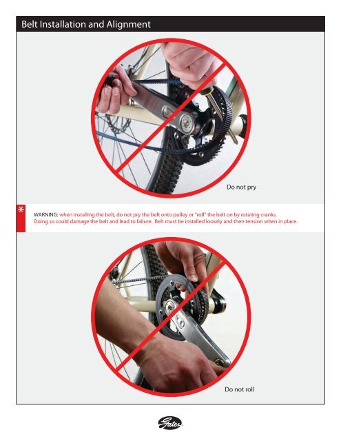 Belt Handling Instructions - Koga Signature