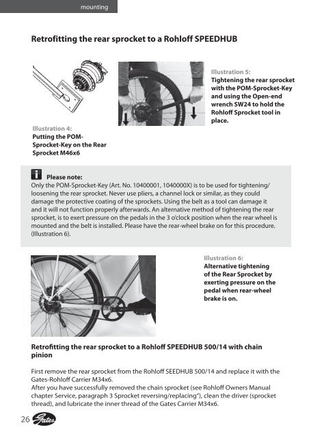 General Information Gates/Rohloff - Koga Signature