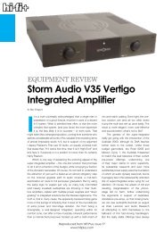 Storm Audio V35 Vertigo Integrated Amplifier - kog audio