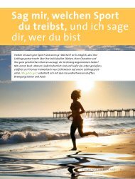 Sag mir, welchen Sport du treibst, und ich sage dir ... - Koha Verlag