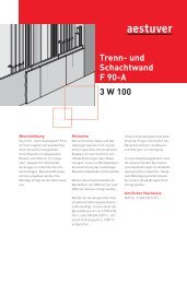 Trenn- und Schachtwand F 90-A 3 W 100