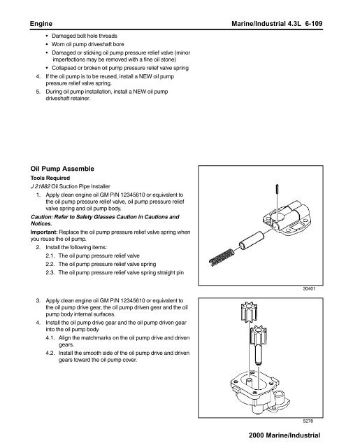 Service Manual, General Motors 4.3L Engine (TP ... - Kohler Power