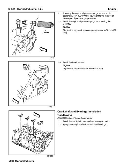 Service Manual, General Motors 4.3L Engine (TP ... - Kohler Power