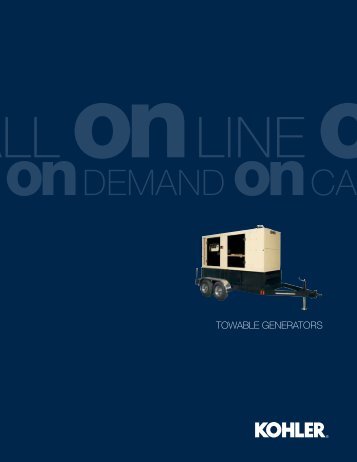 Towable Generator Brochure - Kohler Power