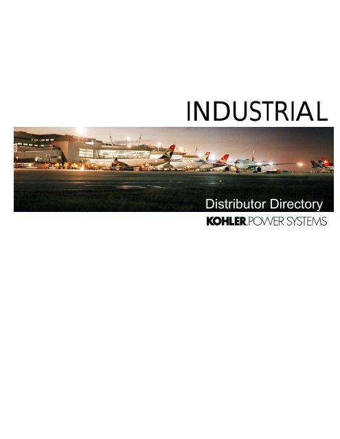 Industrial Distributor Directory - Kohler Power