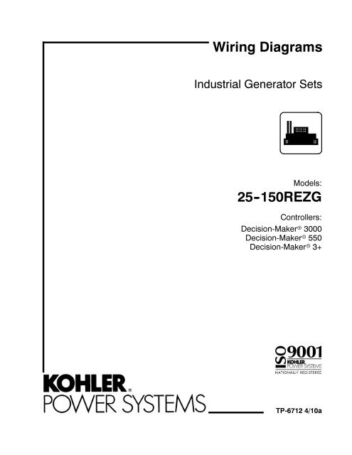 25--150REZG Wiring Diagrams - Kohler Power
