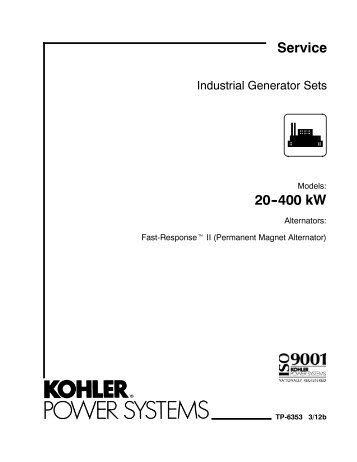 20--400 kW Service - Kohler Power
