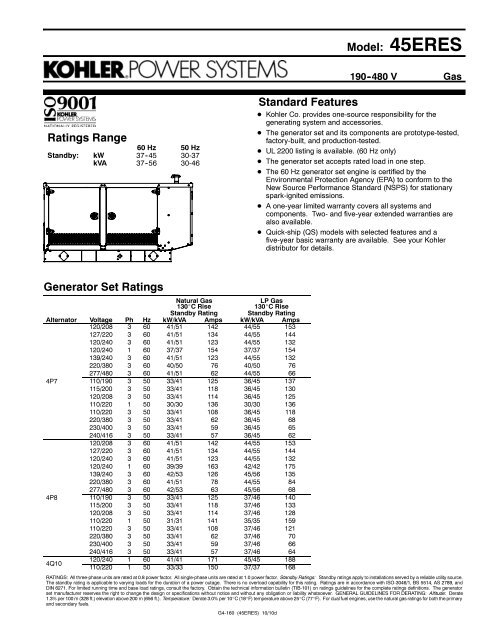 g4160.pdf - Kohler Power