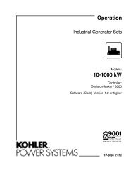 10-1000 kW Operation - Kohler Power