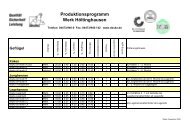 Produktionsprogramm Werk Holtinghausen