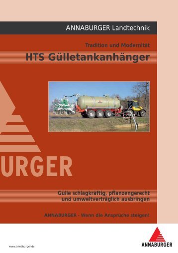 Prospekt Annaburger Guelletechnik - Kohli AG