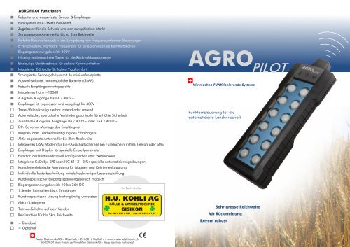 Brochure AgroPilot - Kohli AG