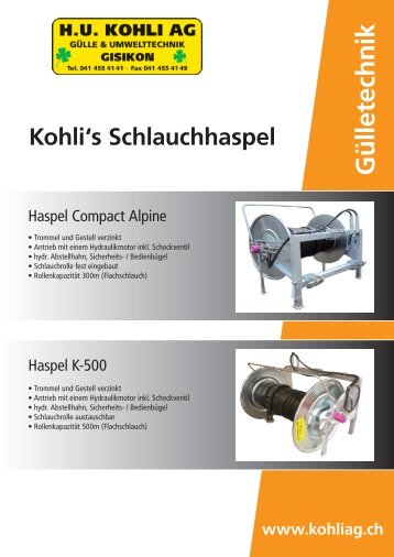 Schlauchhaspel 2011 - Kohli AG