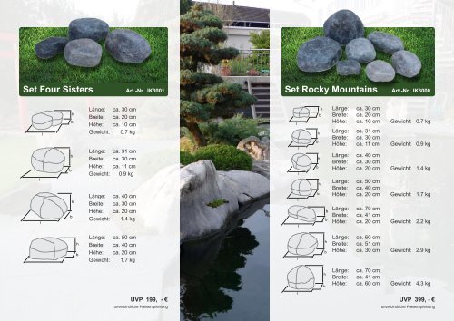 Inazuma Rocks Katalog - Euro Teich