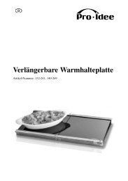 Verlängerbare Warmhalteplatte