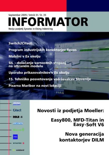 35. številka revije Informator - Kolektor Synatec