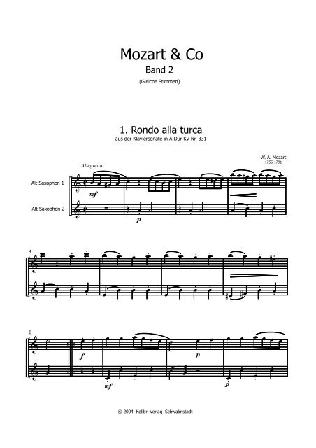 Finale 2004a - [Duette - Mozart und Co Bd 2-AA.MUS] - Kolibri ...