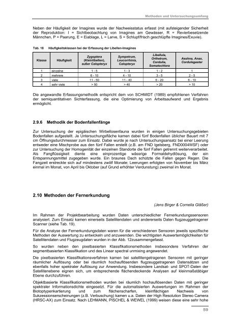 Schlussbericht Teil II - Darstellung der Projektergebnisse