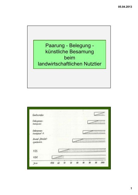 Paarung - Belegung - kÃ¼nstliche Besamung beim ...