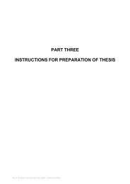 part three instructions for preparation of thesis - Hochschule Anhalt