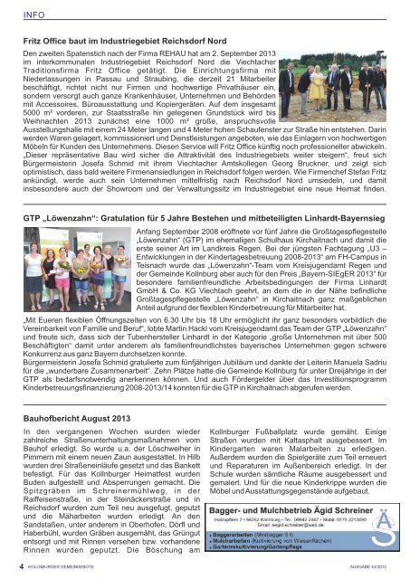 Gemeindebote Ausgabe 43.pdf (1.011 kb) - Kollnburg