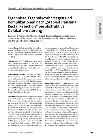 Stapled Transanal Rectal Resection