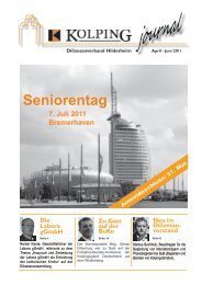 Journal 02-2011 - Kolping DiÃ¶zesanverband Hildesheim