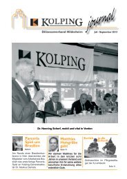Journal 03-13 - Kolping DiÃ¶zesanverband Hildesheim
