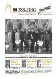 Journal 03-2011 - Kolping DiÃ¶zesanverband Hildesheim