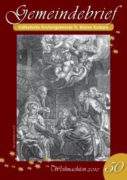 Gemeindebrief Nr. 50 - der Kolpingsfamilie Korbach