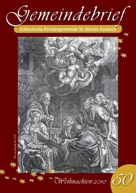 Gemeindebrief Nr. 50 - der Kolpingsfamilie Korbach