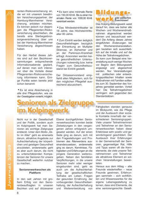 Journal 03-2009 - Kolping DiÃ¶zesanverband Hildesheim