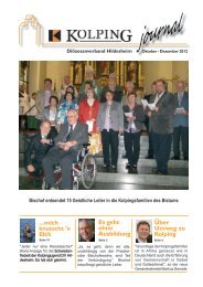 Journal 4-2012 - Kolping DiÃ¶zesanverband Hildesheim