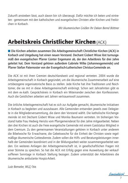 Gemeindebrief Nr. 43 - der Kolpingsfamilie Korbach