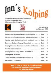 Ausgabe 2 - Kolpinghaus Innsbruck