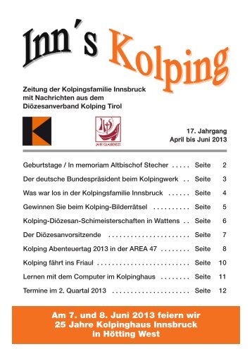 Ausgabe 2 - Kolpinghaus Innsbruck