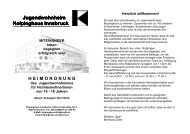 Heimordnung für BewohnerInnen bis 18 Jahre - Kolpinghaus ...