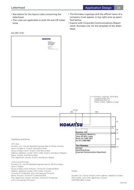 Download of Komatsu Logotype Manual