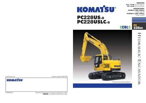 Pc228us 8 Pc228uslc 8 Komatsu Pc228us 8 Pc228uslc 8 Komatsu